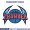 Oklahoma Thunder logo embroidery design,NBA embroidery,Sport embroidery,Embroidery design, Logo sport embroidery..jpg