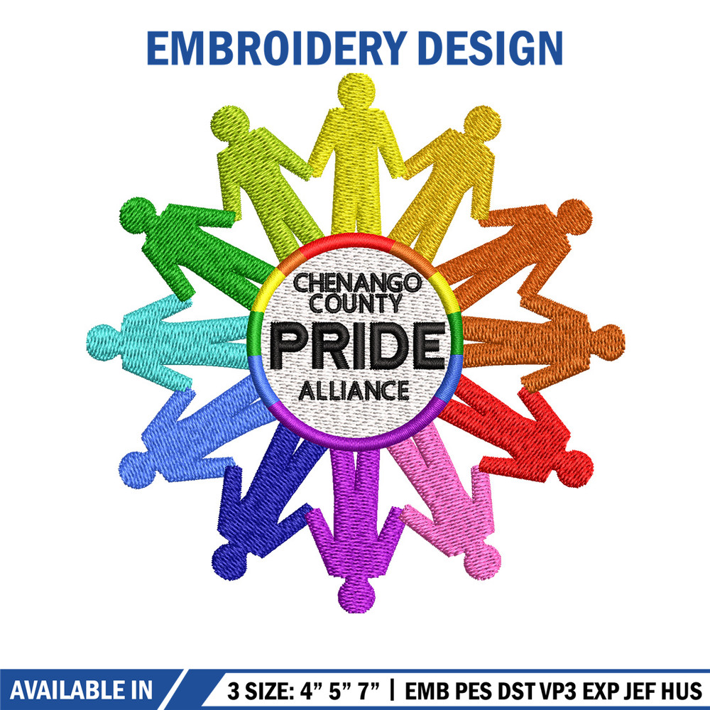 Pride embroidery design, Pride logo embroidery, Emb design, Embroidery shirt, Embroidery file, Digital download.jpg