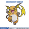 Raichu embroidery design, Pokemon embroidery, Embroidery shirt, Embroidery file, Anime design, Digital download.jpg