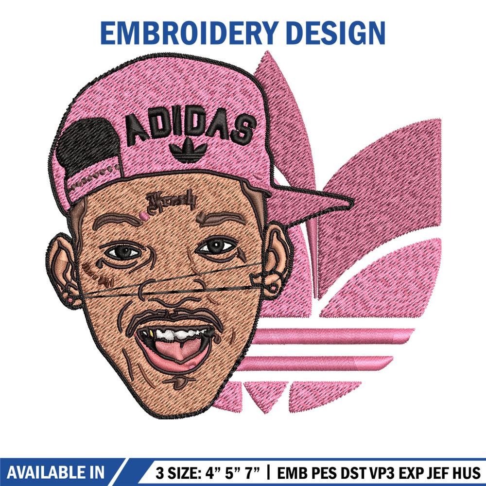 Rapper pink adidas Embroidery Design, Adidas Embroidery, Brand Embroidery, Embroidery File, Logo shirt, Digital download.jpg