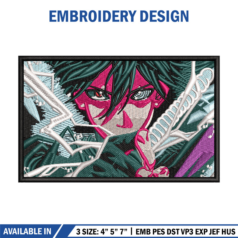 Sasuke sword embroidery design, Naruto embroidery, Anime design, Embroidery shirt, Embroidery file, Digital download.jpg