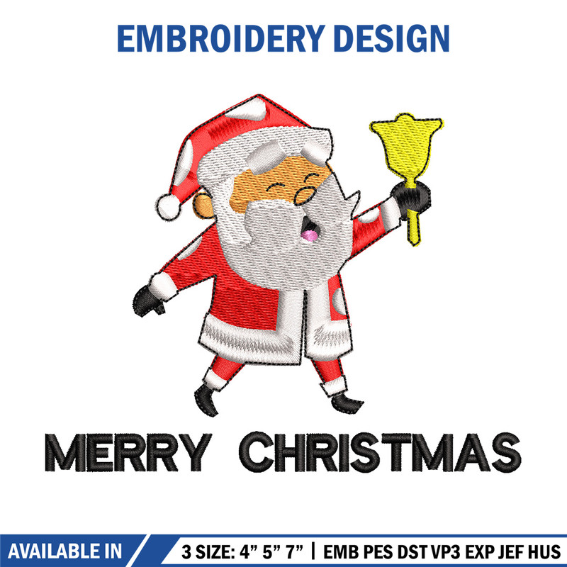 Satan bell embroidery design, Chrismas embroidery, Emb design, Embroidery shirt, Embroidery file, Digital download.jpg