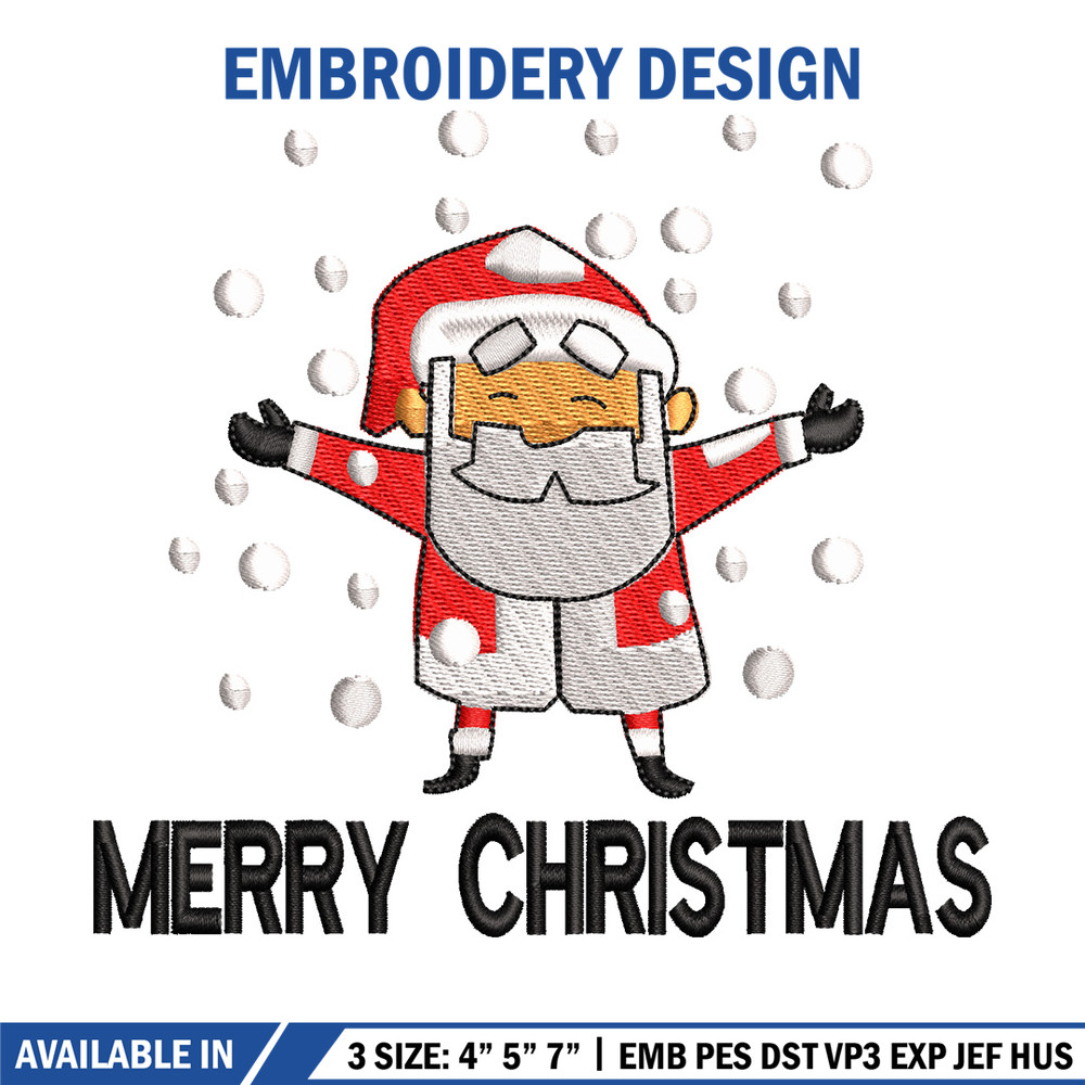 Satan snow embroidery design, Chrismas embroidery, Emb design, Embroidery shirt, Embroidery file, Digital download.jpg