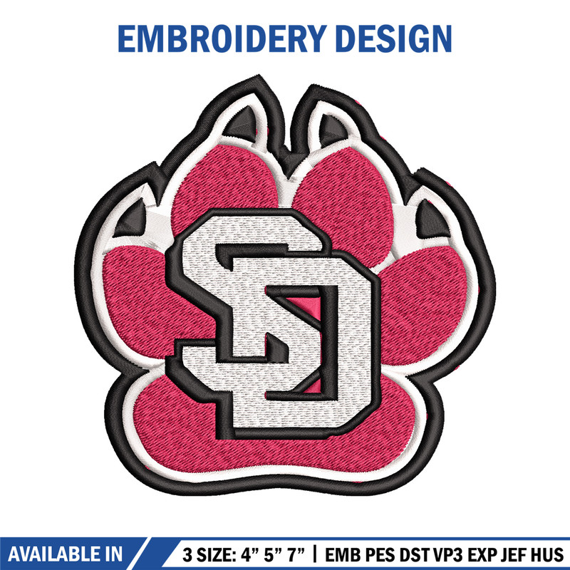 South Dakota Coyotes embroidery design, South Dakota Coyotes embroidery, logo Sport, Sport embroidery, NCAA embroidery..jpg