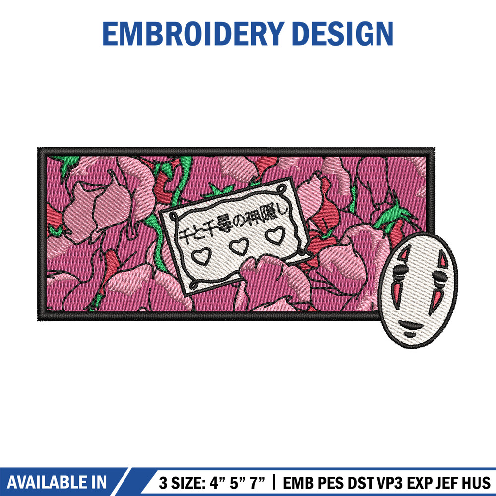 Spirited Away embroidery design, Ghibli embroidery, Anime design, Embroidery shirt, Embroidery file, Digital download.jpg