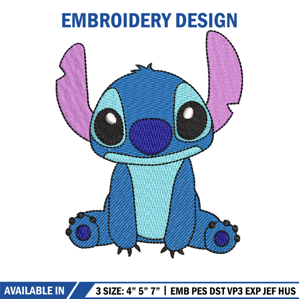 Stitch embroidery design, Stitch embroidery, logo design, Embroidery shirt, cartoon shirt, logo shirt, Instant download.jpg