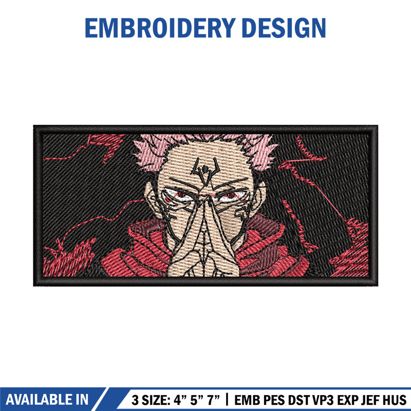 Sukuna box embroidery design, Sukuna embroidery, Embroidery shirt, Embroidery file, Anime design, Digital download.jpg