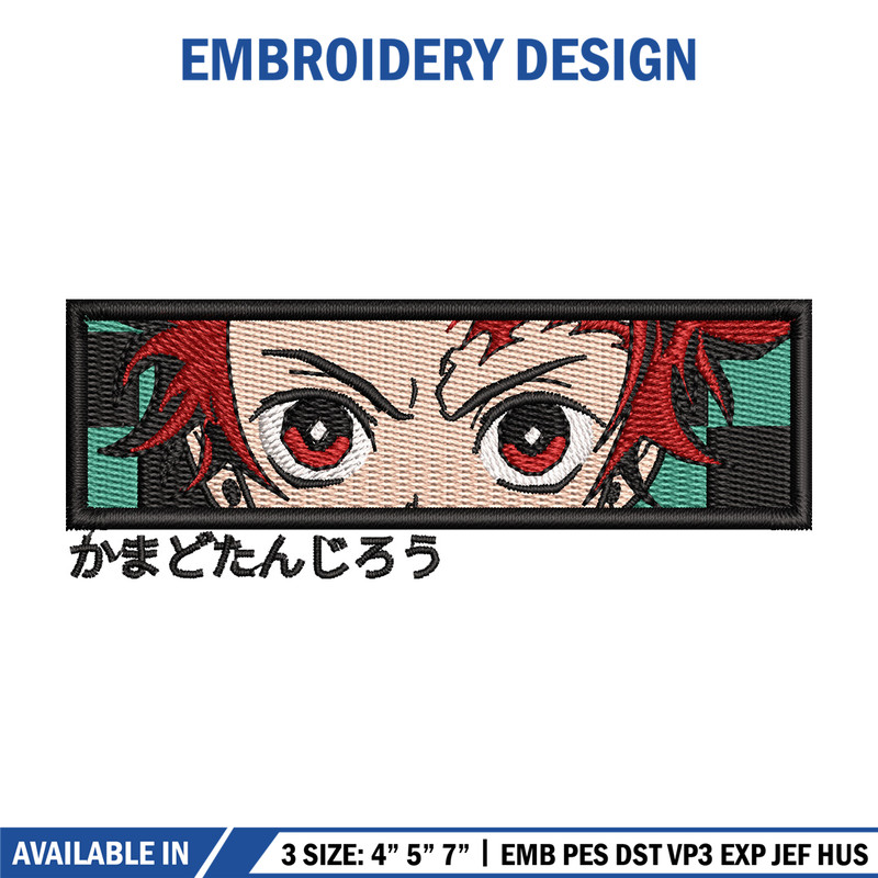 Tanjiro eyes box embroidery design, Tanjiro embroidery, Anime design, Embroidery shirt, Embroidery file,Digital download.jpg