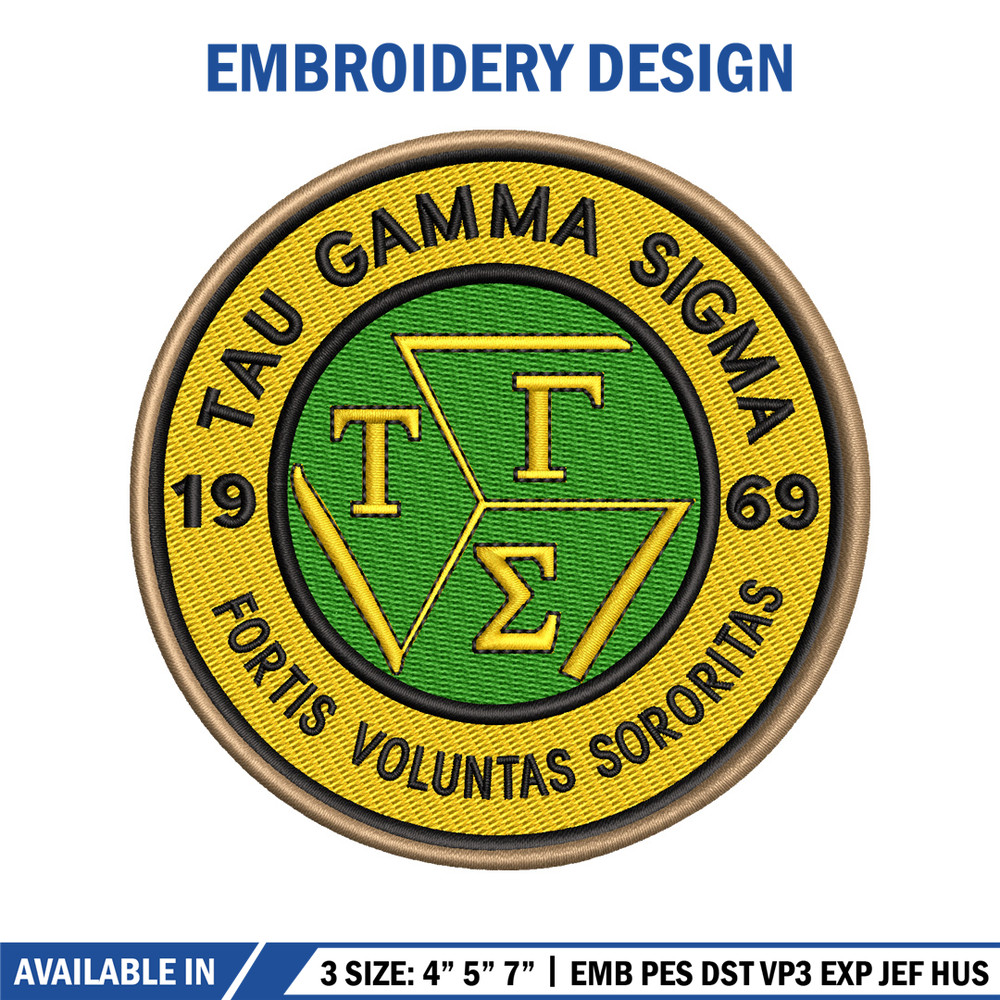 Tau Gamma Sigma embroidery design, logo embroidery, logo design, embroidery file, logo shirt, Digital download..jpg