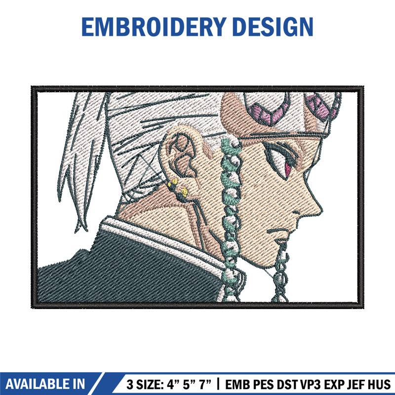 Tengen face embroidery design, Tengen embroidery, Anime design, Embroidery shirt, Embroidery file, Digital download.jpg