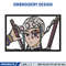 Tengen frame embroidery design, Tengen embroidery, Anime design, Embroidery shirt, Embroidery file, Digital download.jpg