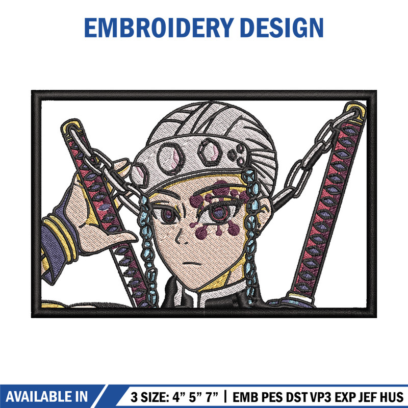 Tengen frame embroidery design, Tengen embroidery, Anime design, Embroidery shirt, Embroidery file, Digital download.jpg