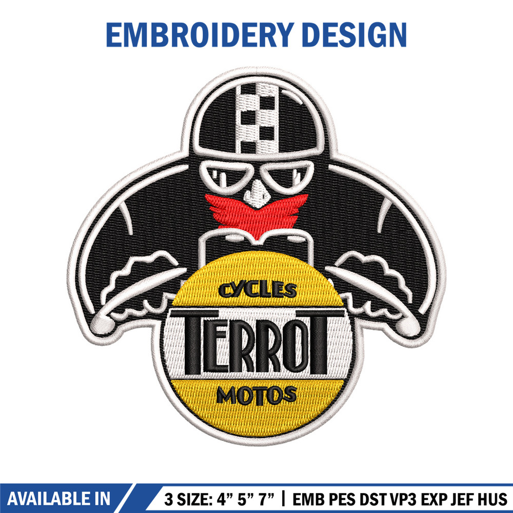 Terrot logo embroidery design, Terrot logo embroidery, logo design, embroidery file, logo shirt, Digital download..jpg