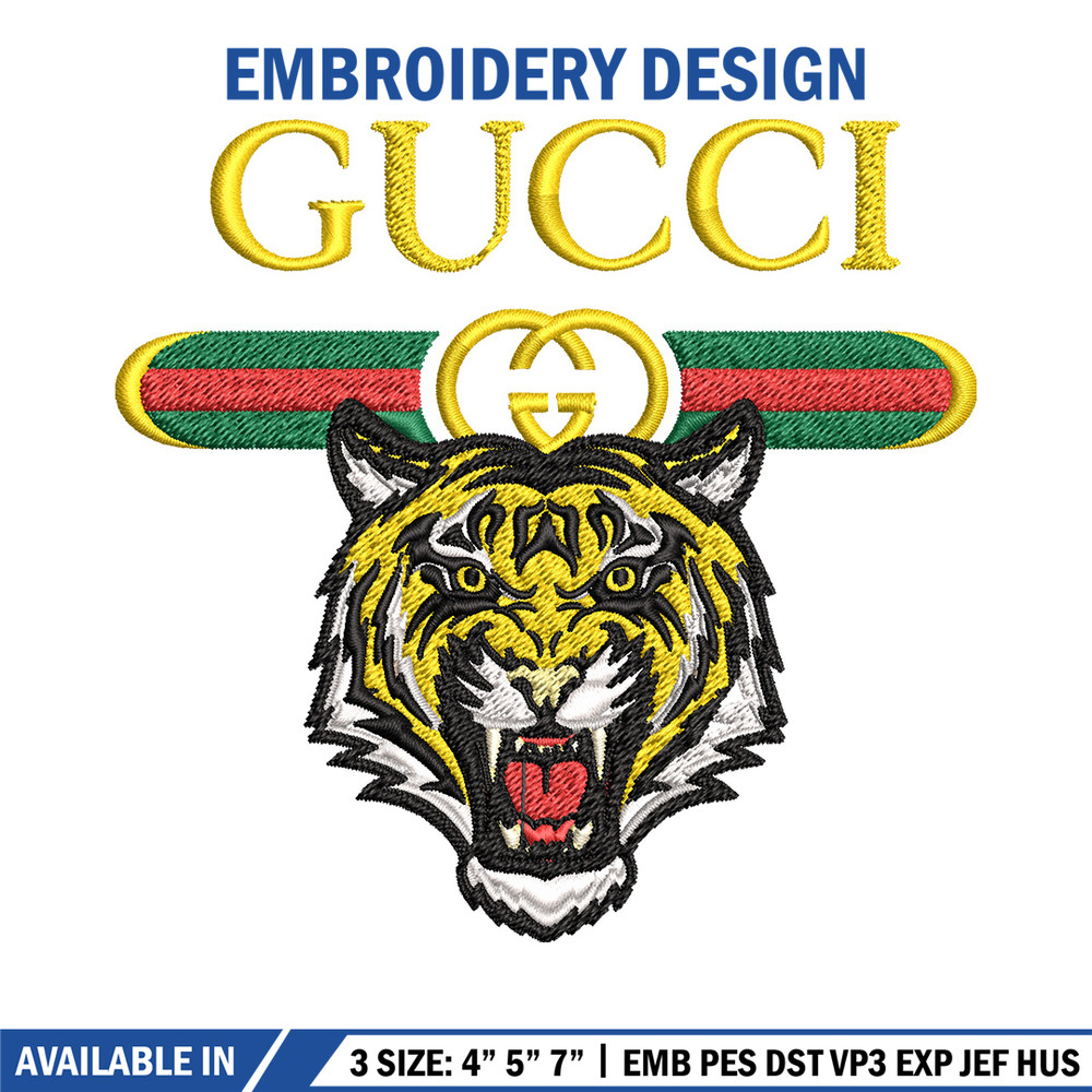 Tiger gucci Embroidery Design, Gucci Embroidery, Brand Embroidery, Logo shirt, Embroidery File, Digital download.jpg