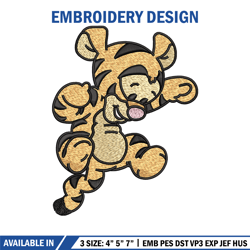 tigger embroidery design, pooh disney embroidery, embroidery file, embroidery shirt, emb design, embroidery design