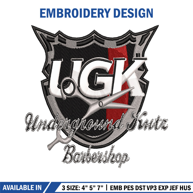Ugk logo embroidery design, Ugk logo embroidery, logo design, embroidery file, logo shirt, Digital download..jpg