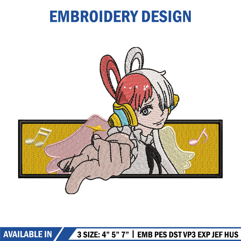 Uta box embroidery design, One piece embroidery, Anime design, Embroidery shirt, Embroidery file, Digital download.jpg