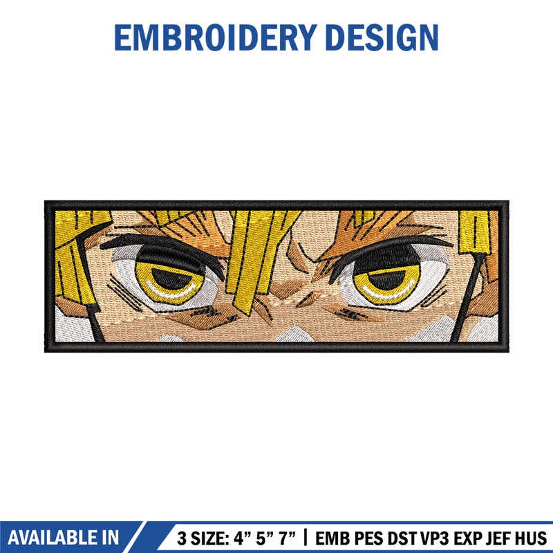 Zenitsu eyes Nike embroidery design, Kimetsu no Yaiba embroidery, Nike design, anime design, Digital download.jpg