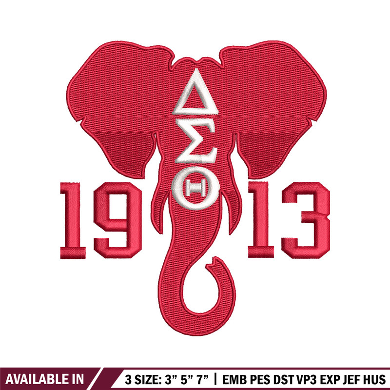 1913 elephant embroidery design, Logo embroidery, Embroidery file, Embroidery shirt, Emb design, Digital download.jpg