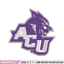 abilene christian wildcats embroidery design, abilene christian wildcats embroidery, sport embroidery, ncaa embroidery