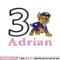 Adrian Logo embroidery design, Adrian Logo embroidery, logo design, embroidery file, logo shirt, Digital download. 1.jpg