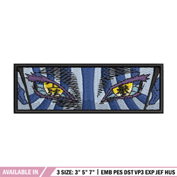 akaza eyes embroidery design, demon slayer embroidery, anime design, embroidery shirt