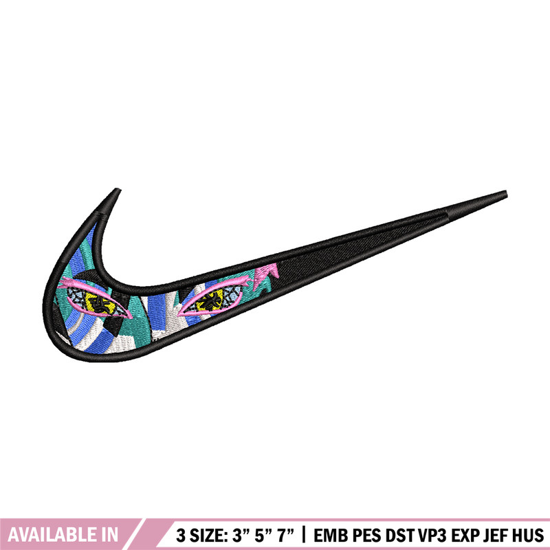 Akaza eyes nike embroidery design, Kimetsu no Yaiba embroidery, nike design, Logo shirt, anime shirt, digital download 1.jpg