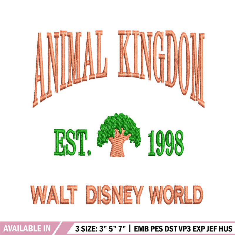 Animal Kingdom embroidery design, Animal Kingdom embroidery, logo design, embroidery file, logo shirt, Digital download. 1.jpg
