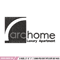 Archome Luxury Apartment Logo embroidery design, logo embroidery, Embroidery file, logo design, Instant download. 1.jpg