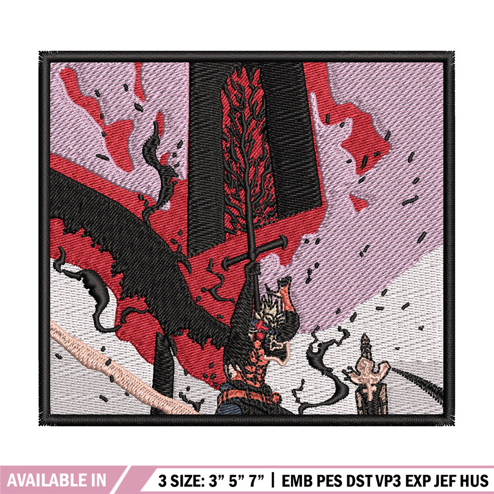 Asta sword embroidery design, Black clover embroidery, Anime design, Embroidery shirt, Embroidery file, Digital download 1.jpg