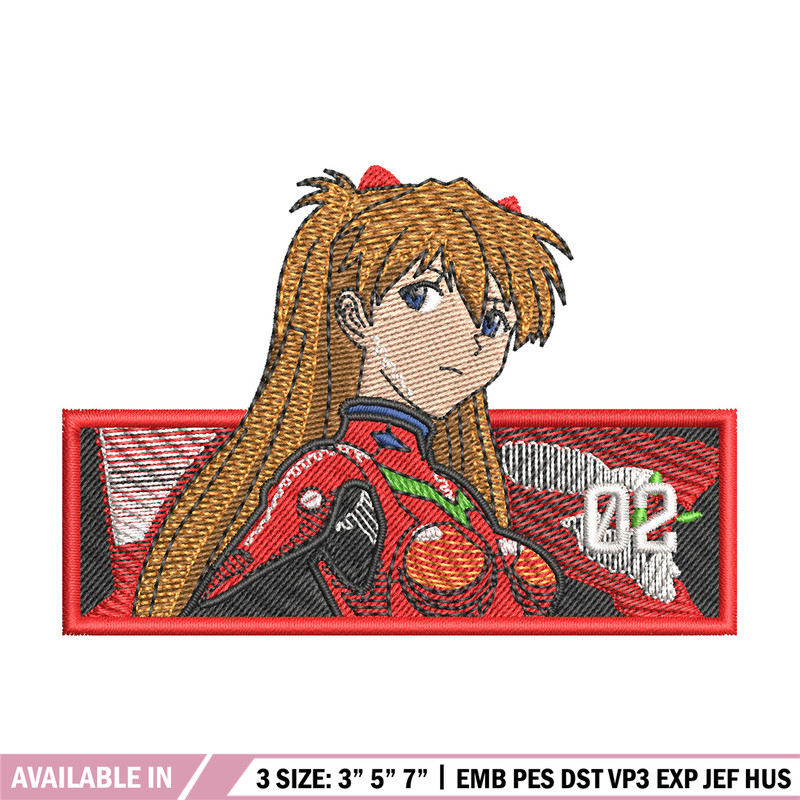 Asuka box embroidery design, Shin Seiki embroidery, Anime design, Embroidery shirt, Embroidery file, Digital download 1.jpg