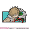 Bakugou embroidery design, My Hero Academia embroidery, Logo design, anime design, anime shirt, Digital download 1.jpg