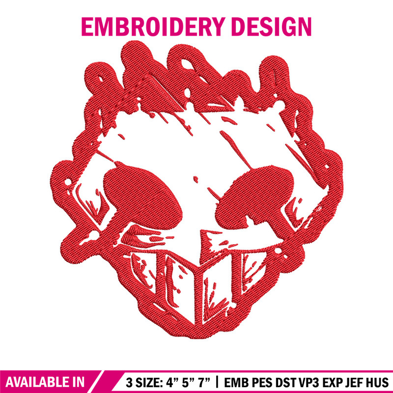Bleach logo Embroidery Design, Bleach Embroidery, Embroidery File, Anime Embroidery, Anime shirt, Digital download..jpg
