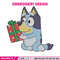 Bluey gift Embroidery Design, Bluey Embroidery, Embroidery File, Chrismas Embroidery, Anime shirt, Digital download.jpg