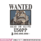 Bounty usopp embroidery design, One piece embroidery, Anime design, Embroidery shirt, Embroidery file,Digital download.z.jpg