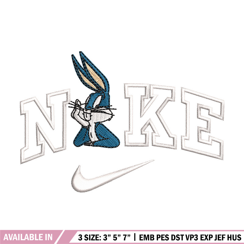 Bunny nike embroidery design, Cartoon embroidery, Embroidery file, Embroidery shirt, Emb design, Digital download 1.jpg