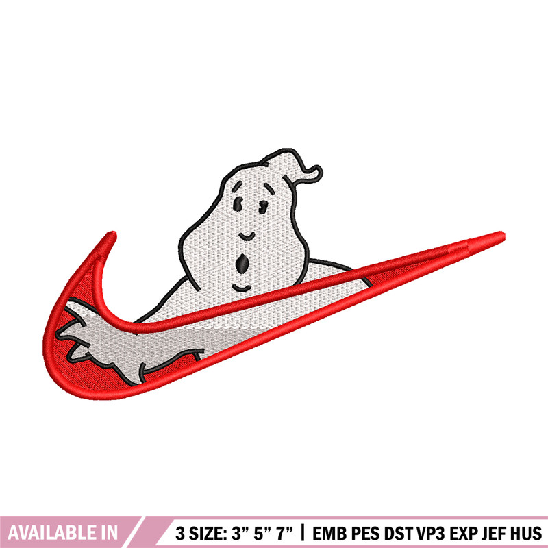Casafantasmas nike embroidery design, Ghostbusters embroidery, nike design, movie design, movie shirt, Digital download 1.jpg