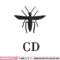Cd mosquito embroidery design, Logo embroidery, Embroidery file, Embroidery shirt, Emb design, Digital download 1.jpg