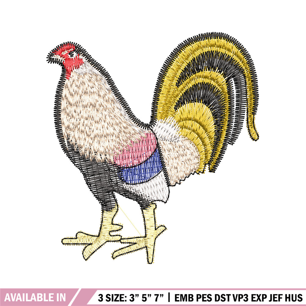 Chicken embroidery design, Chicken embroidery, chicken design, Embroidery file, logo shirt, Digital download. 1.jpg