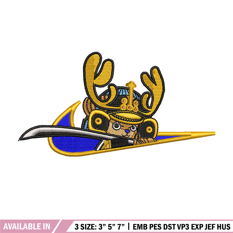 Chopper nike embroidery design, One piece embroidery, Nike design, Embroidery shirt, Embroidery file, Digital download.jpg