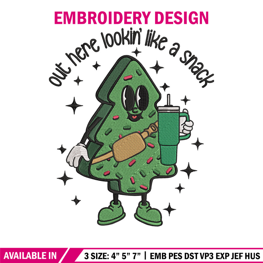 Chrismas trees Embroidery Design, Tree Embroidery, Embroidery File, Chrismas Embroidery, Anime shirt, Digital download..jpg