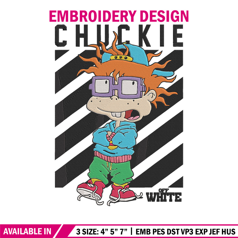 Chuckie Finster Embroidery Design, Rugrats Embroidery, Embroidery File, Anime Embroidery, Anime shirt,Digital download..jpg