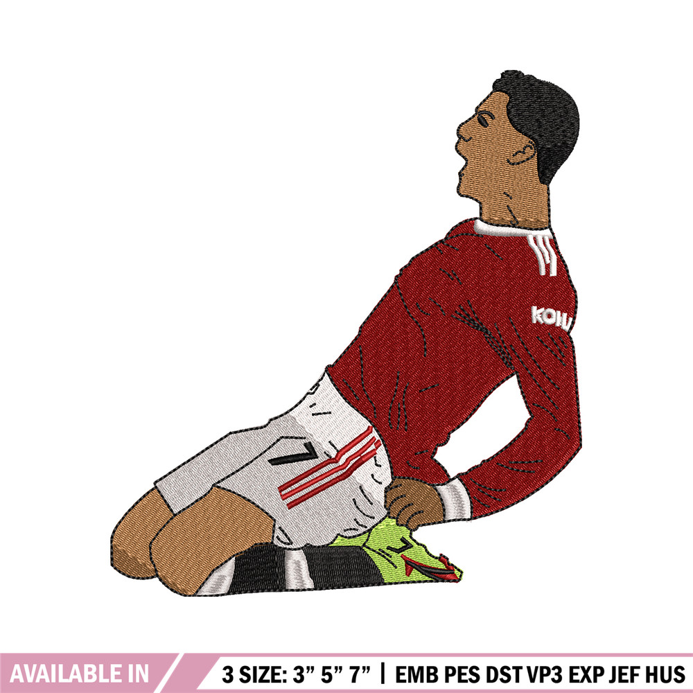 Cristiano Ronaldo embroidery design, Cristiano Ronaldo embroidery, logo design, Embroidery shirt, Instant download 1.jpg