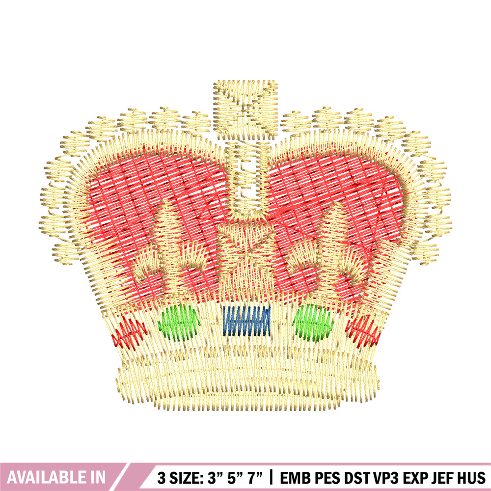 Crown embroidery design, Crown logo embroidery, logo design, Embroidery shirt, logo shirt, Instant download 1.jpg