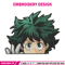 Deku Peek Embroidery Design, Mha Embroidery, Embroidery File, Anime Embroidery, Anime shirt, Digital download.jpg