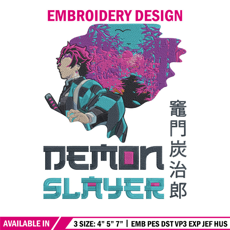 Demon slayer Embroidery Design,Demon slayer Embroidery,Embroidery File,Anime Embroidery,Anime shirt, Digital download..jpg