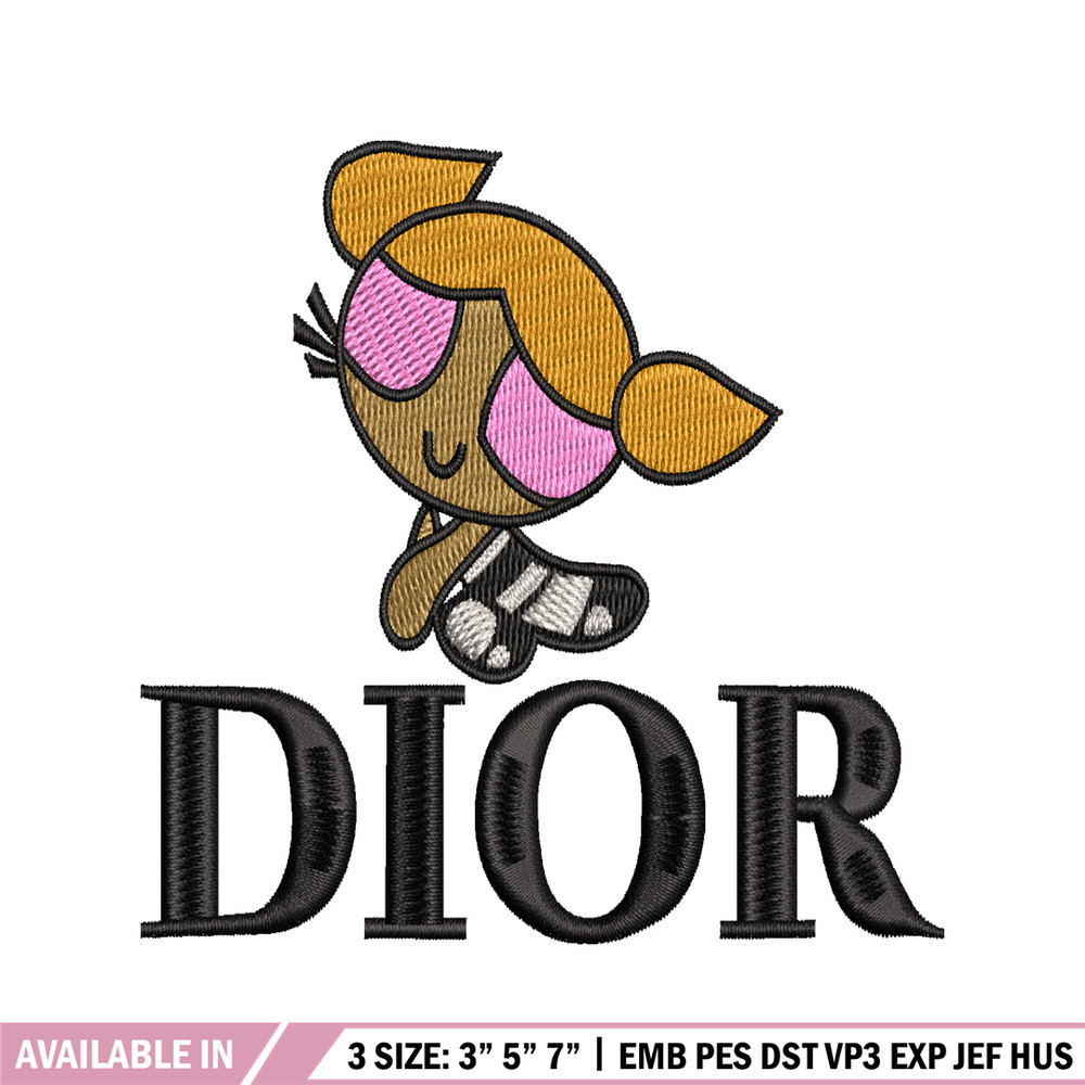 Dior Cartoon Logo embroidery design, Logo embroidery, embroidery file, animal design, logo shirt, Digital download..jpg