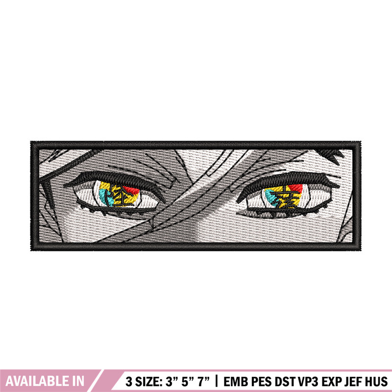 Douma eyes embroidery design, Douma embroidery, Anime design, Embroidery shirt, Embroidery file, Digital download.jpg