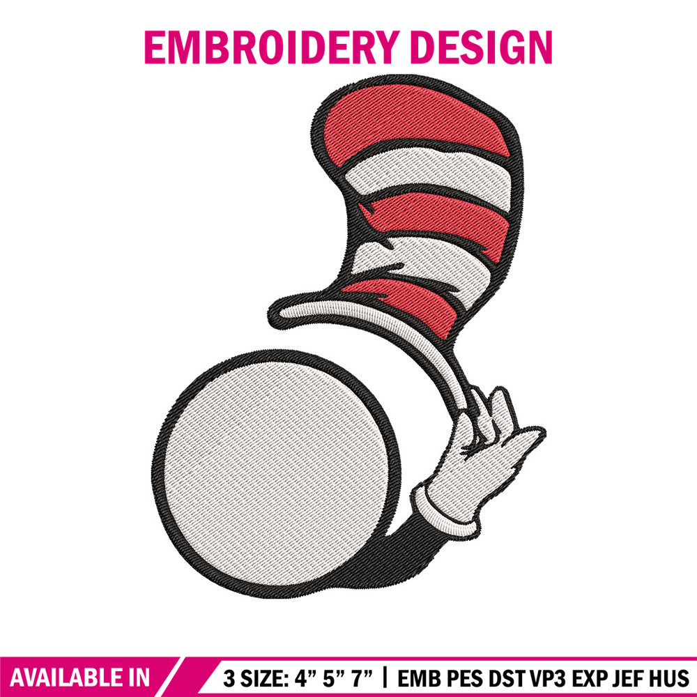 Dr seuss hat Embroidery Design, Dr seuss hat Embroidery, Embroidery File, logo shirt, Embroidery logo, Digital download..jpg