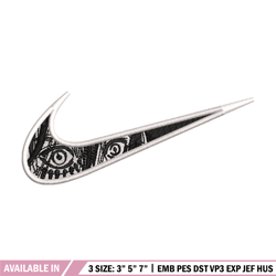 eren eyes nike embroidery design, aot embroidery, nike design, embroidery shirt